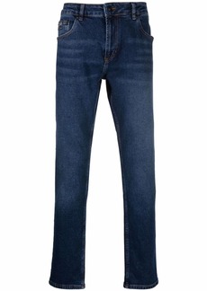 Versace straight-leg cotton-blend jeans