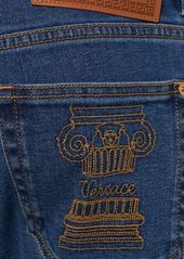 Versace Stretch Cotton Denim Jeans