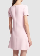 Versace Stretch Crepe Mini Dress W/logo