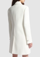 Versace Stretch Viscose Crepe Coat