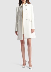 Versace Stretch Viscose Crepe Coat