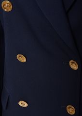 Versace Stretch Wool Double Breast Jacket
