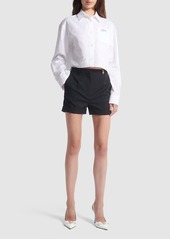 Versace Stretch Wool Shorts