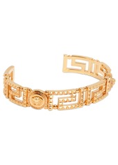 Versace Studded Greek Motif Cuff Bracelet