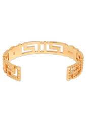 Versace Studded Greek Motif Cuff Bracelet