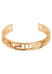 Versace Studded Greek Motif Cuff Bracelet