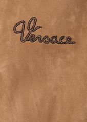 Versace Logo Suede Jacket