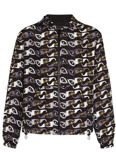 Versace hooded sunglasses-print jacket