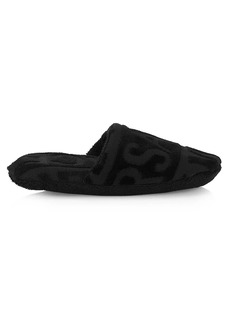 Versace Terry Jacquard Logo On Repeat Slippers
