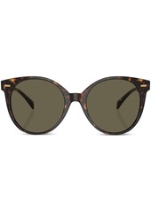 Versace tortoiseshell-effect round-frame sunglasses