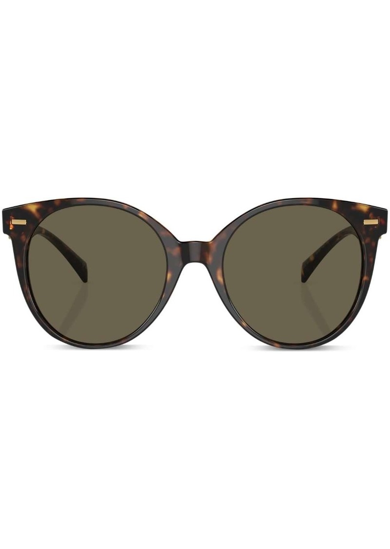 Versace tortoiseshell-effect round-frame sunglasses