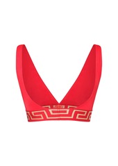 Versace Triangle Bikini Top W/ Greek Motif