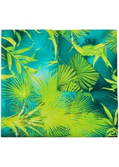 Versace tropical-print silk scarf
