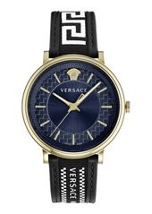 Versace V-Circle Strap Watch