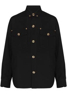 Versace Gabardine wool shirt jacket