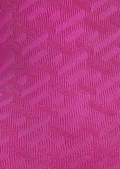 Versace - Embellished jacquard-knit mini dress - Pink - IT 40