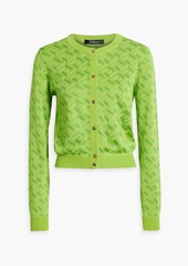Versace - Jacquard-knit cardigan - Green - IT 40