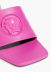 Versace - La Medusa embellished leather mules - Pink - EU 35