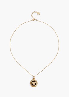 Versace - La Medusa gold-tone enamel necklace - Metallic - OneSize