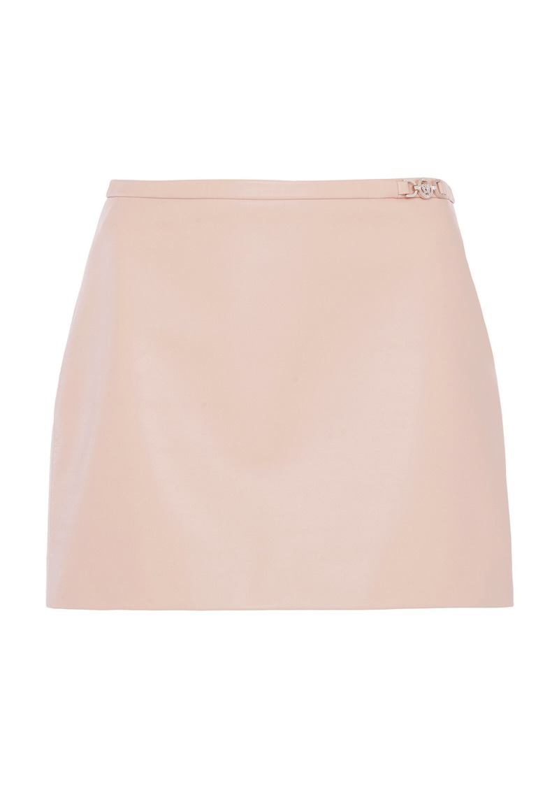 Versace - Leather Mini Skirt - Pink - IT 42 - Moda Operandi