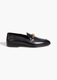 Versace - Medusa Chain leather collapsible-heel loafers - Black - EU 41