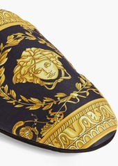 Versace - Printed canvas slippers - Yellow - EU 41