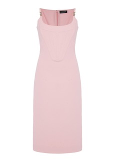Versace - Satin Corset Midi Dress - Pink - IT 42 - Moda Operandi