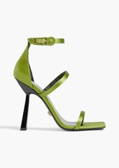Versace - Medusa Strappy 110 satin sandals - Green - EU 36