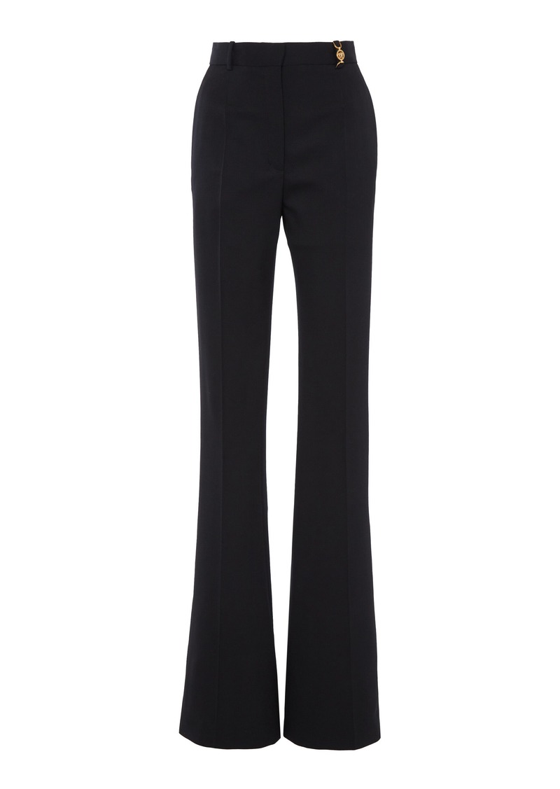 Versace - Stretch Wool Flare Pants - Black - IT 40 - Moda Operandi