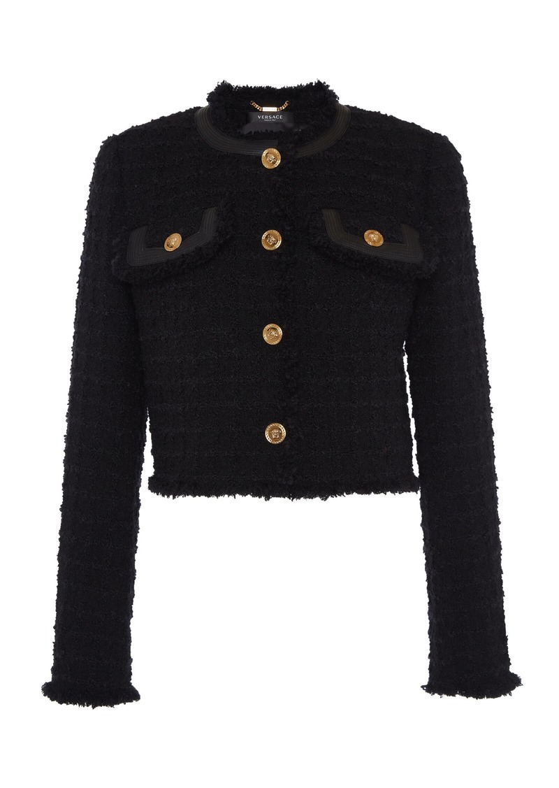 Versace - Tweed Jacket - Black - IT 40 - Moda Operandi