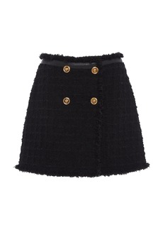 Versace - Tweed Mini Skirt - Black - IT 44 - Moda Operandi