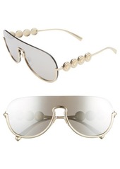 Versace 138mm Pilot Shield Sunglasses