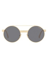 Versace 52mm Polarized Round Sunglasses