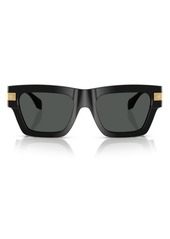 Versace 55mm Plaque Rectangular Sunglasses