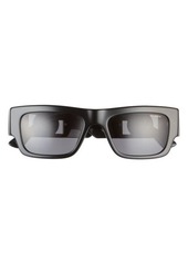 Versace 53mm Polarized Rectangular Sunglasses