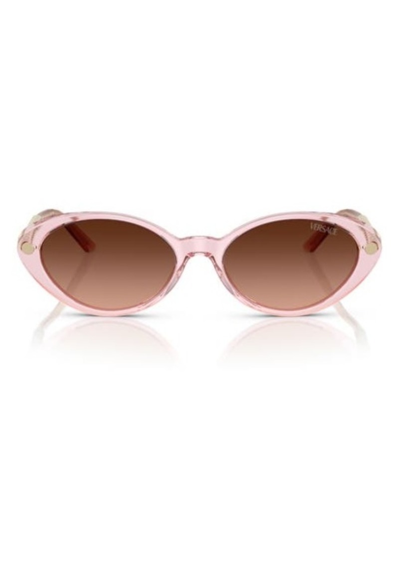 Versace 54mm Gradient Oval Sunglasses