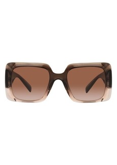 Versace 54mm Gradient Rectangle Sunglasses