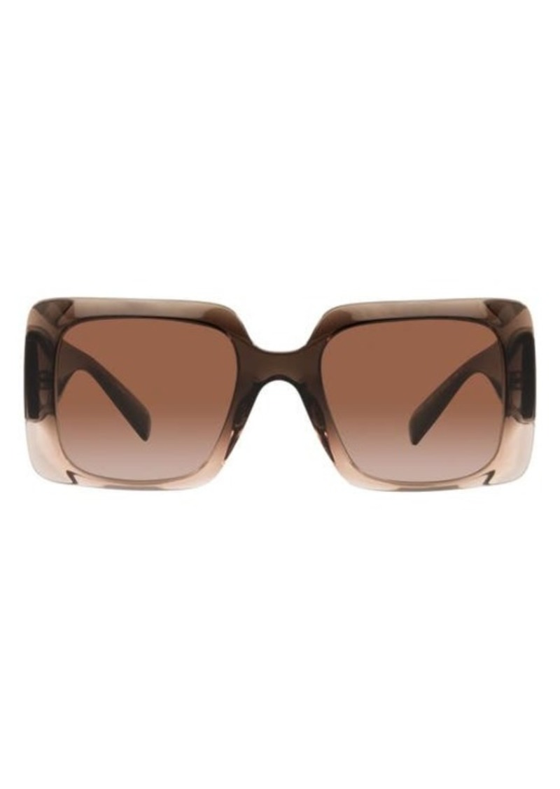 Versace 54mm Gradient Rectangle Sunglasses