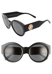Versace 54mm Polarized Round Sunglasses
