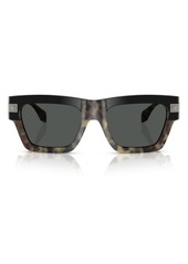 Versace 55mm Plaque Rectangular Sunglasses