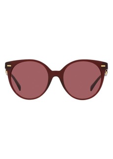 Versace 55mm Round Sunglasses