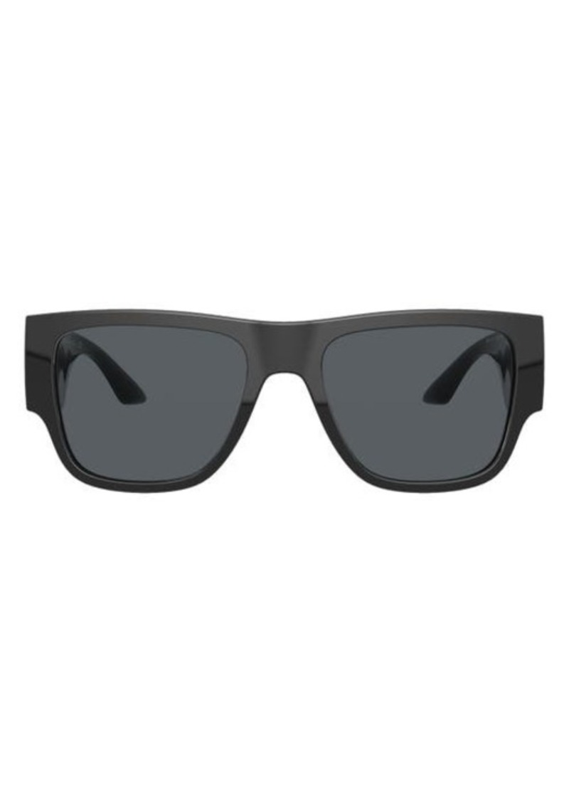 Versace 57mm Rectangular Sunglasses