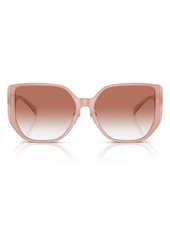 Versace 58mm Gradient Irregular Sunglasses