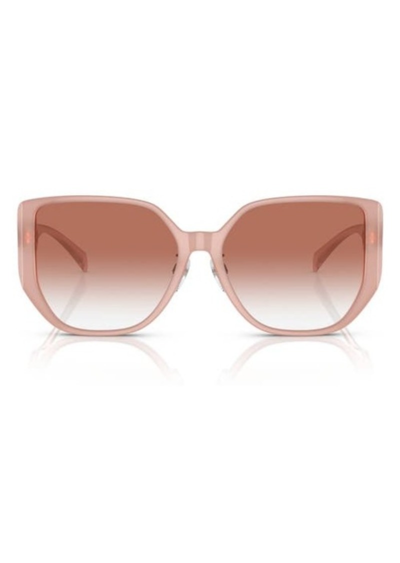 Versace 58mm Gradient Irregular Sunglasses
