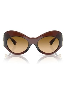 Versace 58mm Irregular Sunglasses