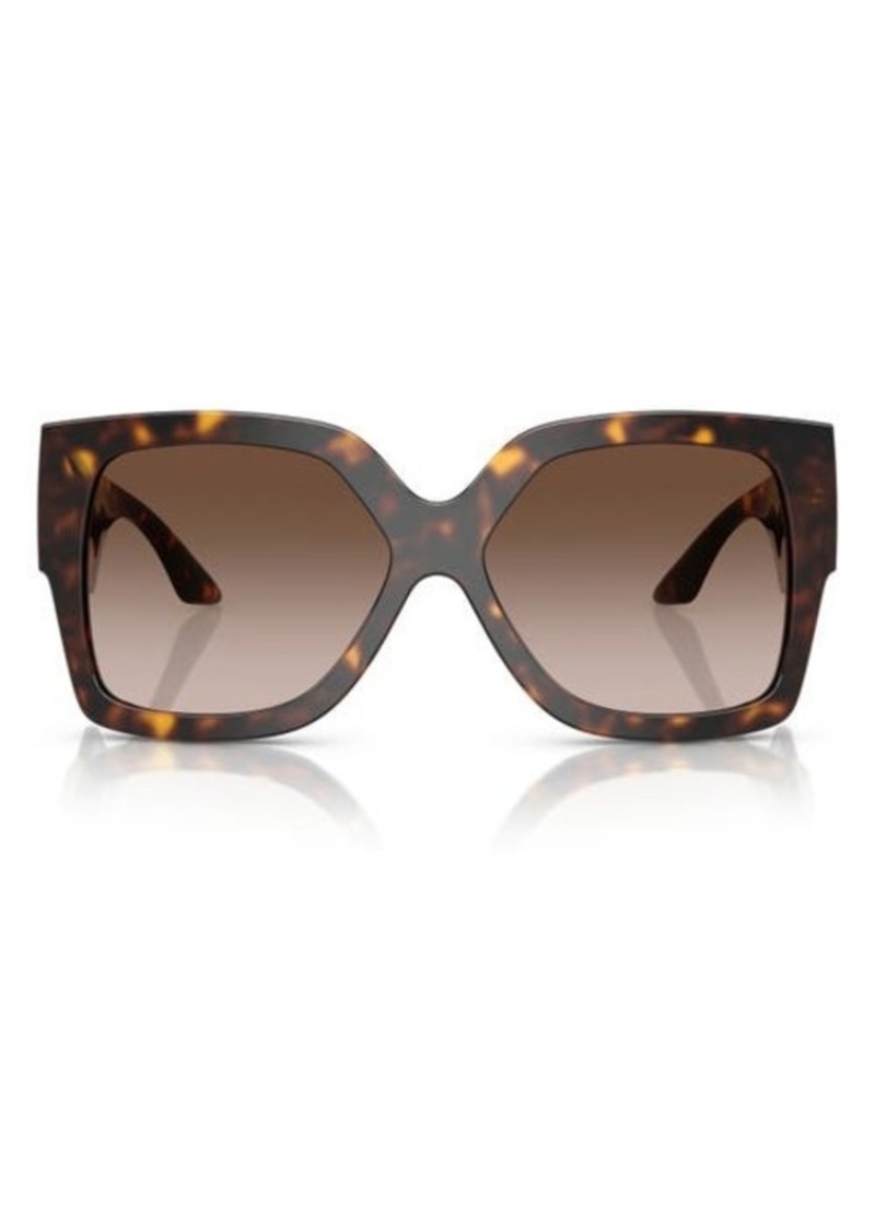 Versace 59mm Gradient Rectangular Sunglasses