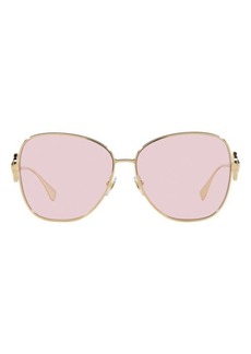 Versace 60mm Butterfly Sunglasses