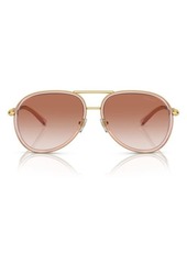 Versace 60mm Gradient Pilot Sunglasses