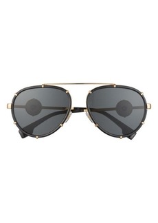 Versace 61mm Pilot Sunglasses
