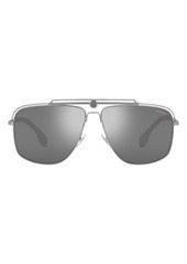 Versace 61mm Polarized Rectangular Sunglasses